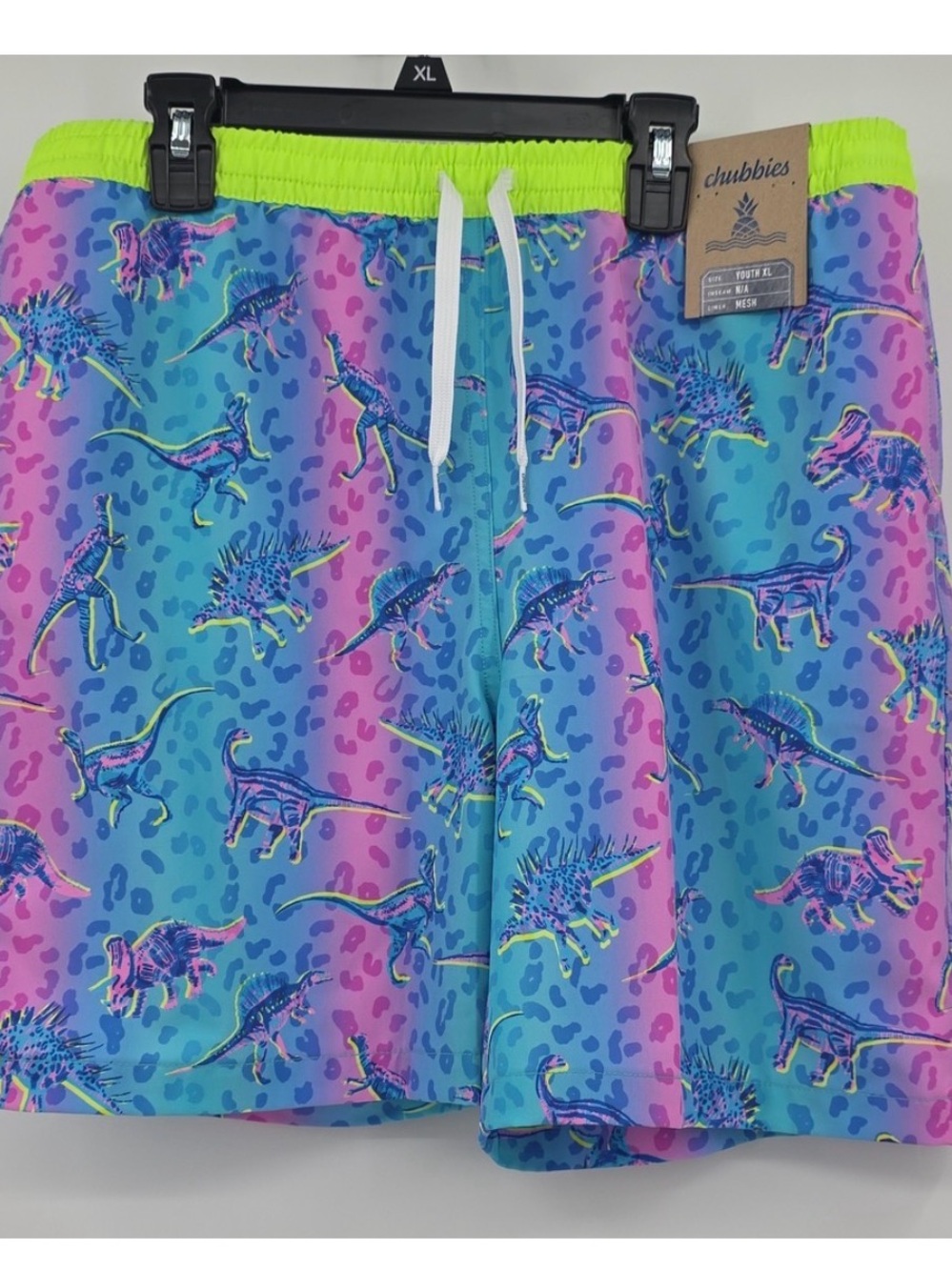 Chubbies Dinosaur Colorful Print Swim Shorts
